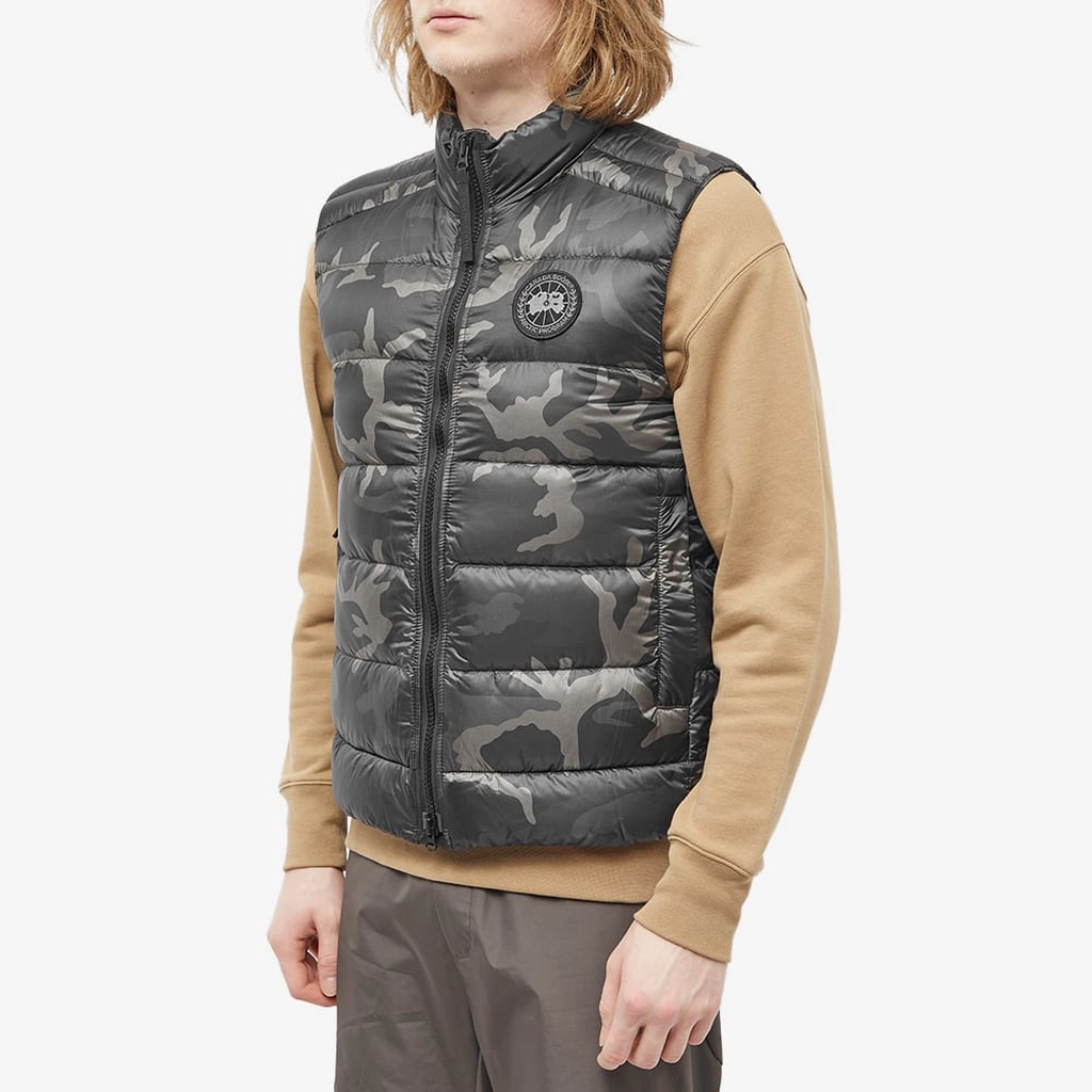 Canada Goose Men's Black Disc Crofton Vest Black Classic Camo